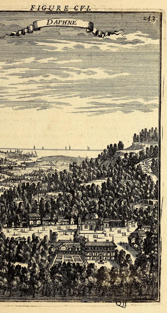 An illustration from Description de l'univers, : contenant les differents systêmes du monde, les cartes generales & particulieres de la geographie ancienne & moderne : les plans & les profils des principales villes & des autres lieux plus considerables de la terre ; avec les portraits des souverains qui y commandent, leurs blasons, titres & livrées : et les mœurs, religions, gouvernemens & divers habillemens de chaque nation. Dediee au roy., 1683, leaf 259