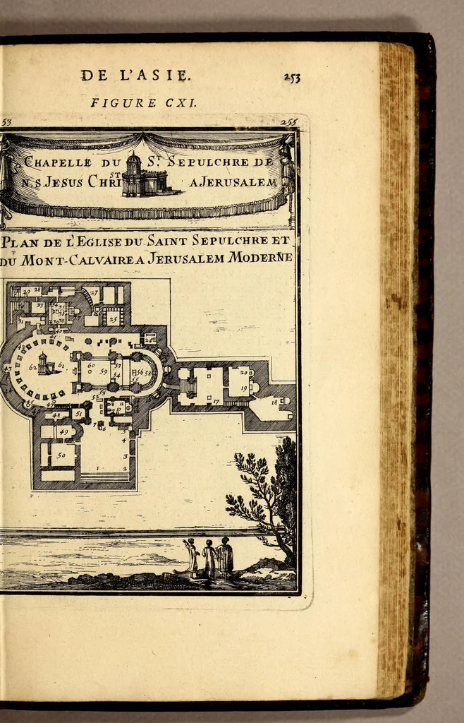 An illustration from Description de l'univers, : contenant les differents systêmes du monde, les cartes generales & particulieres de la geographie ancienne & moderne : les plans & les profils des principales villes & des autres lieux plus considerables de la terre ; avec les portraits des souverains qui y commandent, leurs blasons, titres & livrées : et les mœurs, religions, gouvernemens & divers habillemens de chaque nation. Dediee au roy., 1683, leaf 269