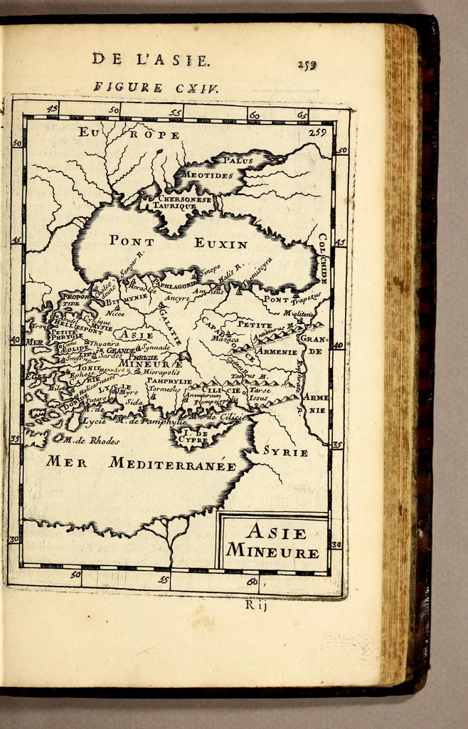 An illustration from Description de l'univers, : contenant les differents systêmes du monde, les cartes generales & particulieres de la geographie ancienne & moderne : les plans & les profils des principales villes & des autres lieux plus considerables de la terre ; avec les portraits des souverains qui y commandent, leurs blasons, titres & livrées : et les mœurs, religions, gouvernemens & divers habillemens de chaque nation. Dediee au roy., 1683, leaf 275