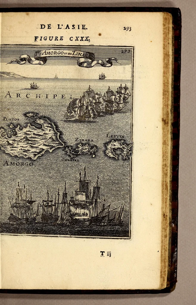 An illustration from Description de l'univers, : contenant les differents systêmes du monde, les cartes generales & particulieres de la geographie ancienne & moderne : les plans & les profils des principales villes & des autres lieux plus considerables de la terre ; avec les portraits des souverains qui y commandent, leurs blasons, titres & livrées : et les mœurs, religions, gouvernemens & divers habillemens de chaque nation. Dediee au roy., 1683, leaf 309