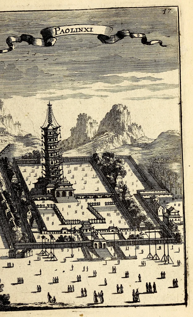 An illustration from Description de l'univers, : contenant les differents systêmes du monde, les cartes generales & particulieres de la geographie ancienne & moderne : les plans & les profils des principales villes & des autres lieux plus considerables de la terre ; avec les portraits des souverains qui y commandent, leurs blasons, titres & livrées : et les mœurs, religions, gouvernemens & divers habillemens de chaque nation. Dediee au roy., 1683, leaf 63