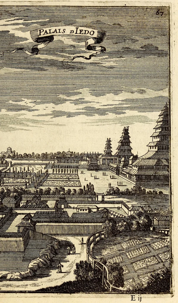 An illustration from Description de l'univers, : contenant les differents systêmes du monde, les cartes generales & particulieres de la geographie ancienne & moderne : les plans & les profils des principales villes & des autres lieux plus considerables de la terre ; avec les portraits des souverains qui y commandent, leurs blasons, titres & livrées : et les mœurs, religions, gouvernemens & divers habillemens de chaque nation. Dediee au roy., 1683, leaf 83
