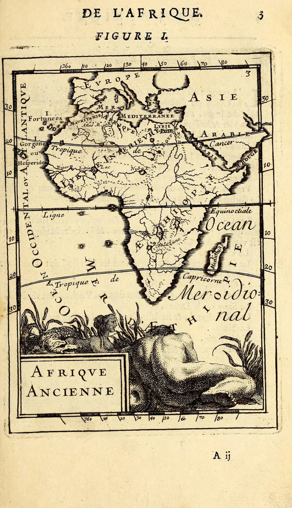 An illustration from Description de l'univers, : contenant les differents systêmes du monde, les cartes generales & particulieres de la geographie ancienne & moderne : les plans & les profils des principales villes & des autres lieux plus considerables de la terre ; avec les portraits des souverains qui y commandent, leurs blasons, titres & livrées : et les mœurs, religions, gouvernemens & divers habillemens de chaque nation. Dediee au roy., 1683, leaf 19