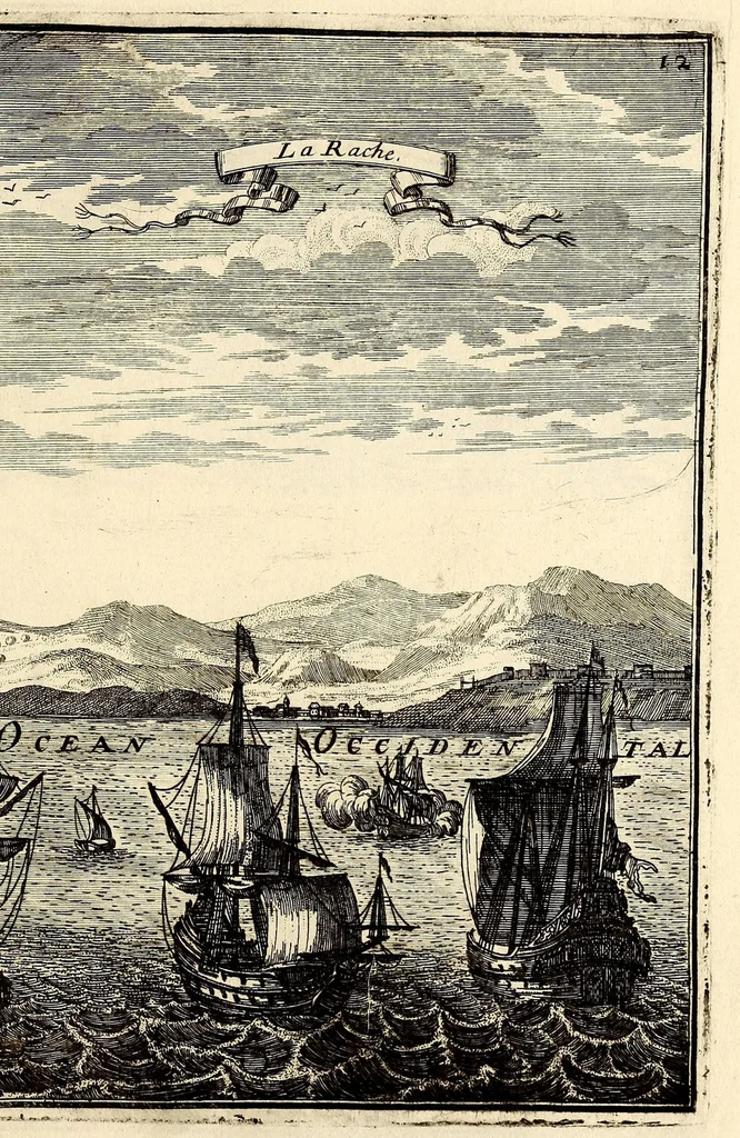 An illustration from Description de l'univers, : contenant les differents systêmes du monde, les cartes generales & particulieres de la geographie ancienne & moderne : les plans & les profils des principales villes & des autres lieux plus considerables de la terre ; avec les portraits des souverains qui y commandent, leurs blasons, titres & livrées : et les mœurs, religions, gouvernemens & divers habillemens de chaque nation. Dediee au roy., 1683, leaf 277
