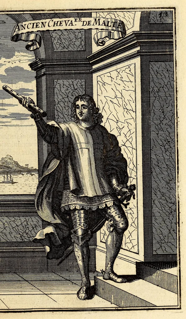 An illustration from Description de l'univers, : contenant les differents systêmes du monde, les cartes generales & particulieres de la geographie ancienne & moderne : les plans & les profils des principales villes & des autres lieux plus considerables de la terre ; avec les portraits des souverains qui y commandent, leurs blasons, titres & livrées : et les mœurs, religions, gouvernemens & divers habillemens de chaque nation. Dediee au roy., 1683, leaf 59
