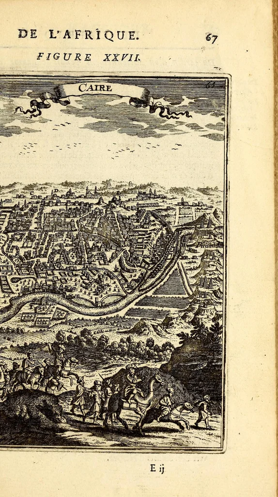 An illustration from Description de l'univers, : contenant les differents systêmes du monde, les cartes generales & particulieres de la geographie ancienne & moderne : les plans & les profils des principales villes & des autres lieux plus considerables de la terre ; avec les portraits des souverains qui y commandent, leurs blasons, titres & livrées : et les mœurs, religions, gouvernemens & divers habillemens de chaque nation. Dediee au roy., 1683, leaf 83