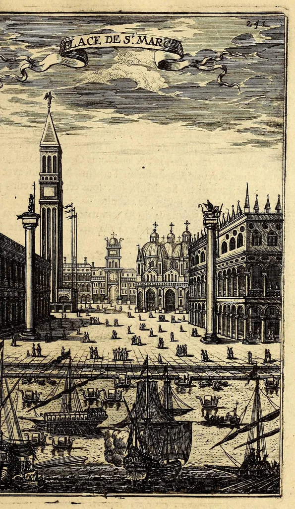 An illustration from Description de l'univers, : contenant les differents systêmes du monde, les cartes generales & particulieres de la geographie ancienne & moderne : les plans & les profils des principales villes & des autres lieux plus considerables de la terre ; avec les portraits des souverains qui y commandent, leurs blasons, titres & livrées : et les mœurs, religions, gouvernemens & divers habillemens de chaque nation. Dediee au roy., 1683, leaf 259