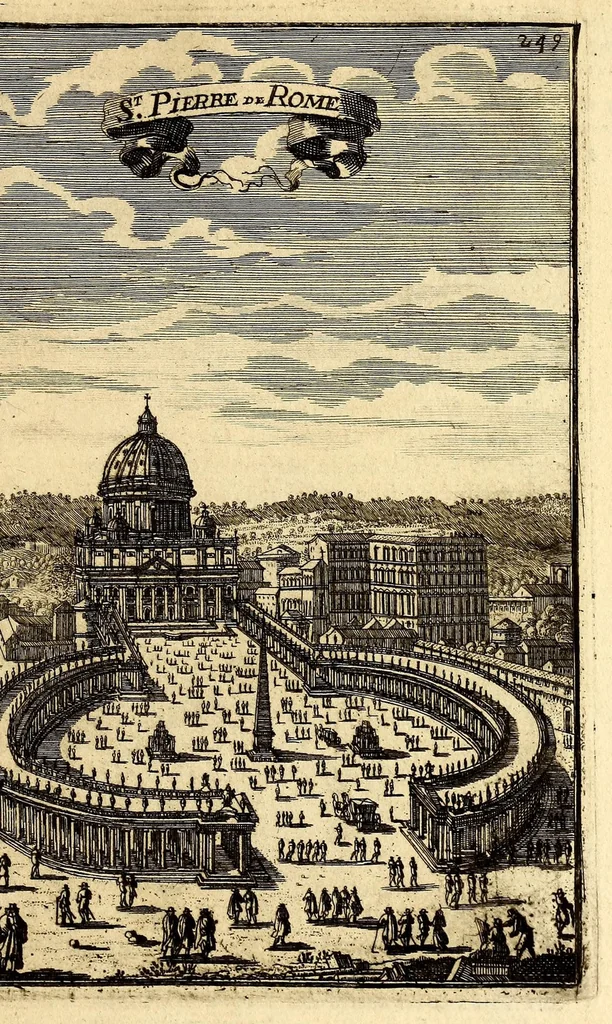 An illustration from Description de l'univers, : contenant les differents systêmes du monde, les cartes generales & particulieres de la geographie ancienne & moderne : les plans & les profils des principales villes & des autres lieux plus considerables de la terre ; avec les portraits des souverains qui y commandent, leurs blasons, titres & livrées : et les mœurs, religions, gouvernemens & divers habillemens de chaque nation. Dediee au roy., 1683, leaf 267