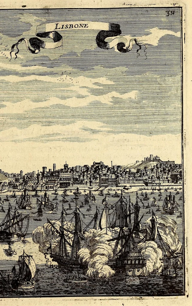 An illustration from Description de l'univers, : contenant les differents systêmes du monde, les cartes generales & particulieres de la geographie ancienne & moderne : les plans & les profils des principales villes & des autres lieux plus considerables de la terre ; avec les portraits des souverains qui y commandent, leurs blasons, titres & livrées : et les mœurs, religions, gouvernemens & divers habillemens de chaque nation. Dediee au roy., 1683, leaf 329