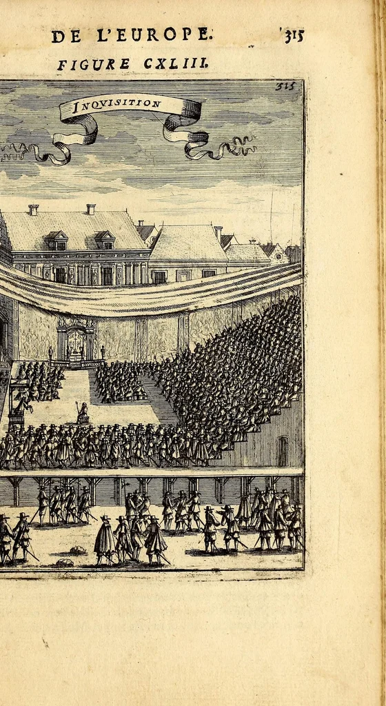 An illustration from Description de l'univers, : contenant les differents systêmes du monde, les cartes generales & particulieres de la geographie ancienne & moderne : les plans & les profils des principales villes & des autres lieux plus considerables de la terre ; avec les portraits des souverains qui y commandent, leurs blasons, titres & livrées : et les mœurs, religions, gouvernemens & divers habillemens de chaque nation. Dediee au roy., 1683, leaf 333