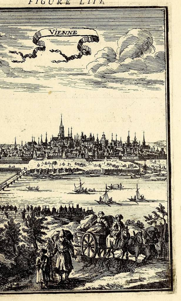 An illustration from Description de l'univers, : contenant les differents systêmes du monde, les cartes generales & particulieres de la geographie ancienne & moderne : les plans & les profils des principales villes & des autres lieux plus considerables de la terre ; avec les portraits des souverains qui y commandent, leurs blasons, titres & livrées : et les mœurs, religions, gouvernemens & divers habillemens de chaque nation. Dediee au roy., 1683, leaf 131