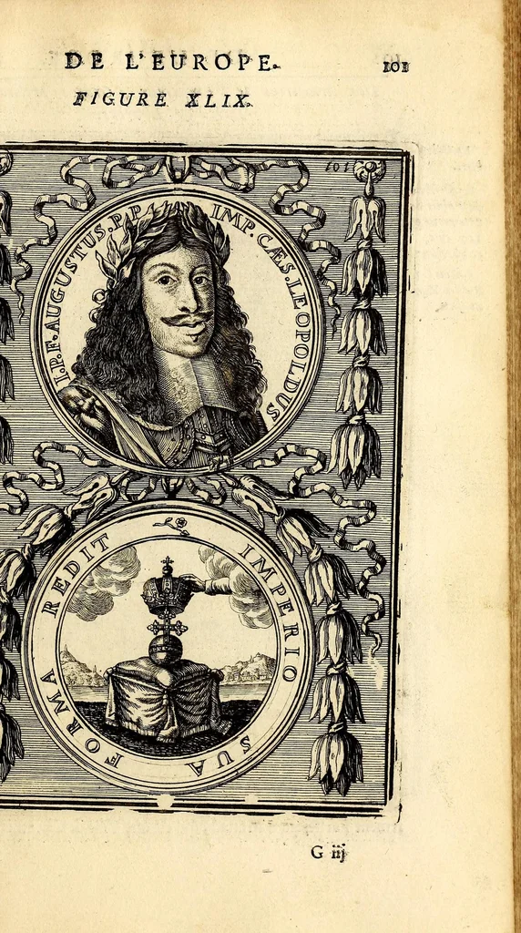 An illustration from Description de l'univers, : contenant les differents systêmes du monde, les cartes generales & particulieres de la geographie ancienne & moderne : les plans & les profils des principales villes & des autres lieux plus considerables de la terre ; avec les portraits des souverains qui y commandent, leurs blasons, titres & livrées : et les mœurs, religions, gouvernemens & divers habillemens de chaque nation. Dediee au roy., 1683, leaf 137