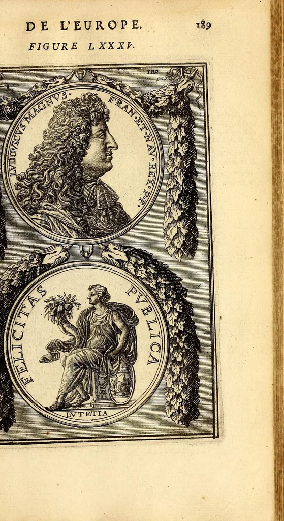 An illustration from Description de l'univers, : contenant les differents systêmes du monde, les cartes generales & particulieres de la geographie ancienne & moderne : les plans & les profils des principales villes & des autres lieux plus considerables de la terre ; avec les portraits des souverains qui y commandent, leurs blasons, titres & livrées : et les mœurs, religions, gouvernemens & divers habillemens de chaque nation. Dediee au roy., 1683, leaf 225