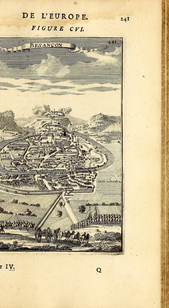 An illustration from Description de l'univers, : contenant les differents systêmes du monde, les cartes generales & particulieres de la geographie ancienne & moderne : les plans & les profils des principales villes & des autres lieux plus considerables de la terre ; avec les portraits des souverains qui y commandent, leurs blasons, titres & livrées : et les mœurs, religions, gouvernemens & divers habillemens de chaque nation. Dediee au roy., 1683, leaf 277