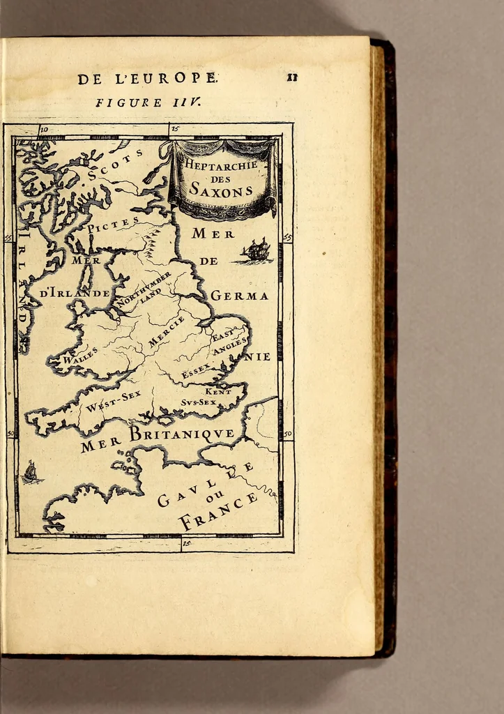 An illustration from Description de l'univers, : contenant les differents systêmes du monde, les cartes generales & particulieres de la geographie ancienne & moderne : les plans & les profils des principales villes & des autres lieux plus considerables de la terre ; avec les portraits des souverains qui y commandent, leurs blasons, titres & livrées : et les mœurs, religions, gouvernemens & divers habillemens de chaque nation. Dediee au roy., 1683, leaf 31