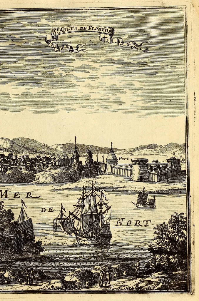 An illustration from Description de l'univers, : contenant les differents systêmes du monde, les cartes generales & particulieres de la geographie ancienne & moderne : les plans & les profils des principales villes & des autres lieux plus considerables de la terre ; avec les portraits des souverains qui y commandent, leurs blasons, titres & livrées : et les mœurs, religions, gouvernemens & divers habillemens de chaque nation. Dediee au roy., 1683, leaf 331