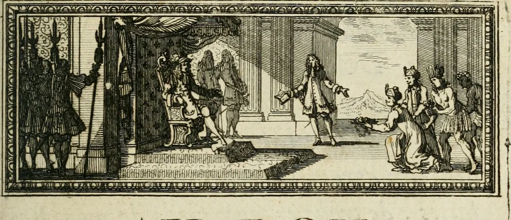 An illustration from Description de l'univers, 1683, leaf 12