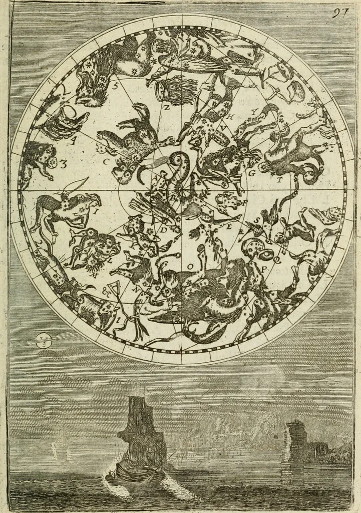 An illustration from Description de l'univers, 1683, leaf 124