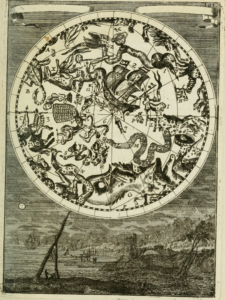 An illustration from Description de l'univers, 1683, leaf 128