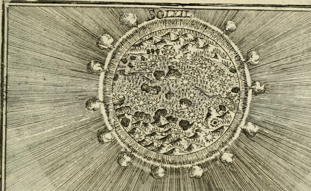 An illustration from Description de l'univers, 1683, leaf 158