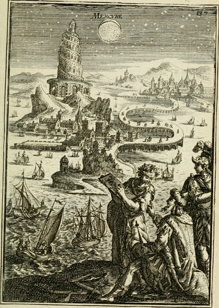An illustration from Description de l'univers, 1683, leaf 164