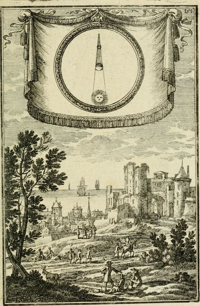An illustration from Description de l'univers, 1683, leaf 178