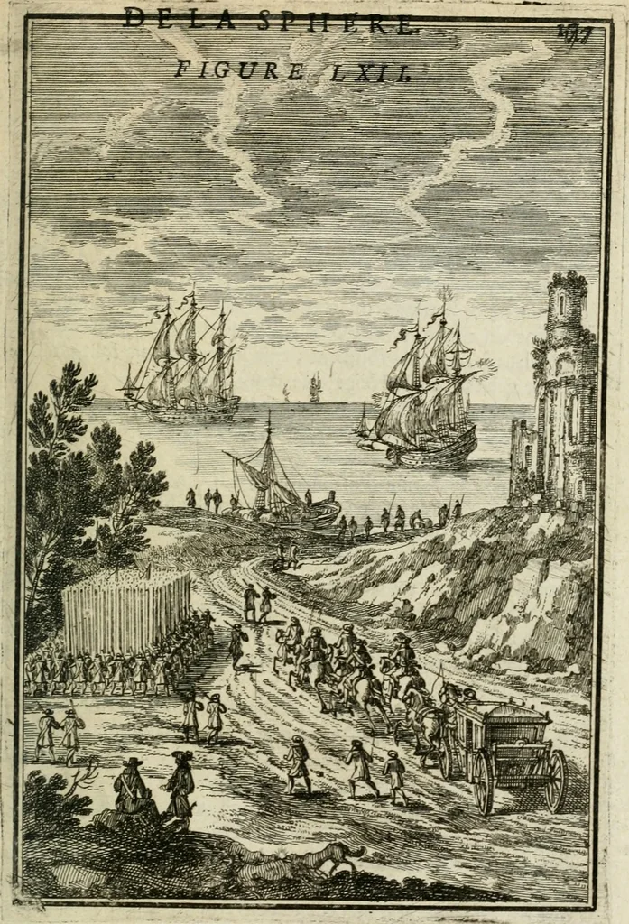 An illustration from Description de l'univers, 1683, leaf 204