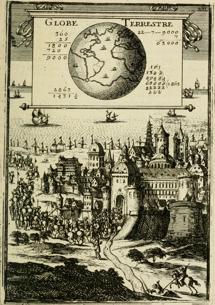 An illustration from Description de l'univers, 1683, leaf 228