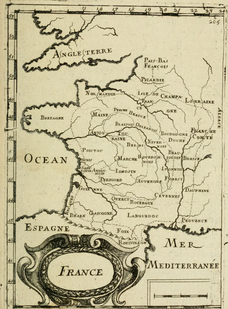 An illustration from Description de l'univers, 1683, leaf 232