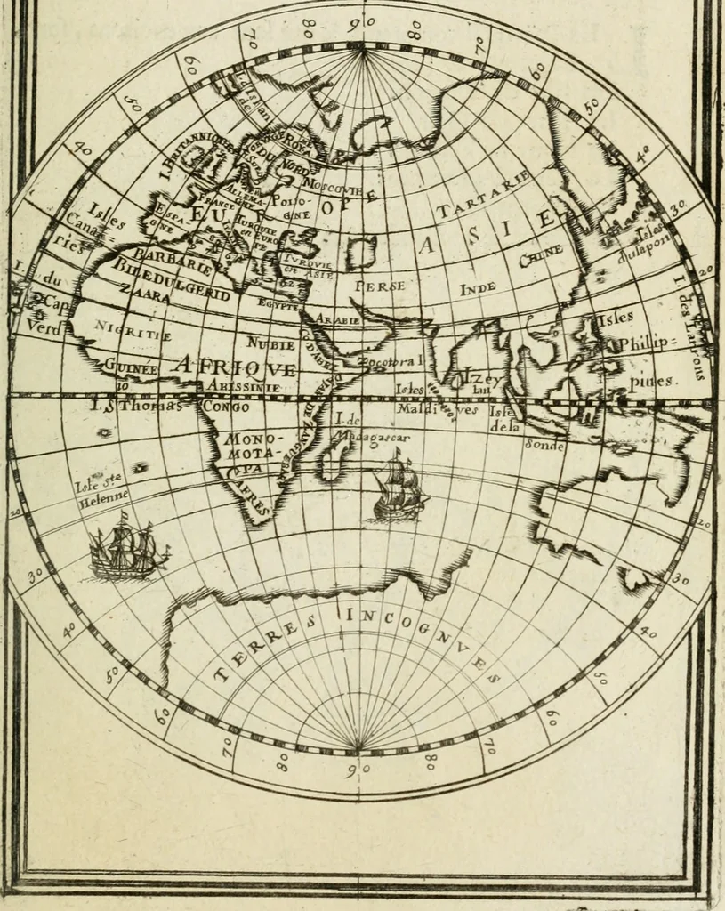An illustration from Description de l'univers, 1683, leaf 242