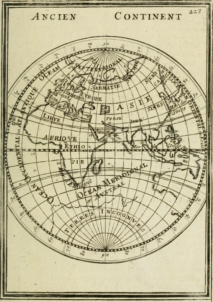 An illustration from Description de l'univers, 1683, leaf 250