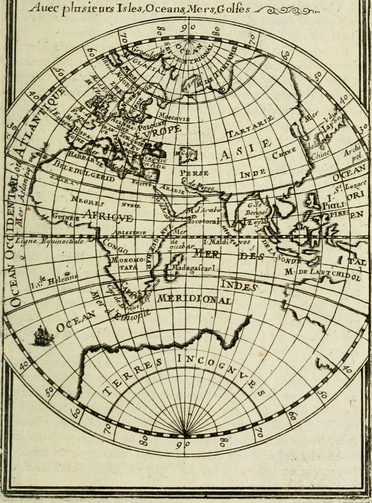 An illustration from Description de l'univers, 1683, leaf 252