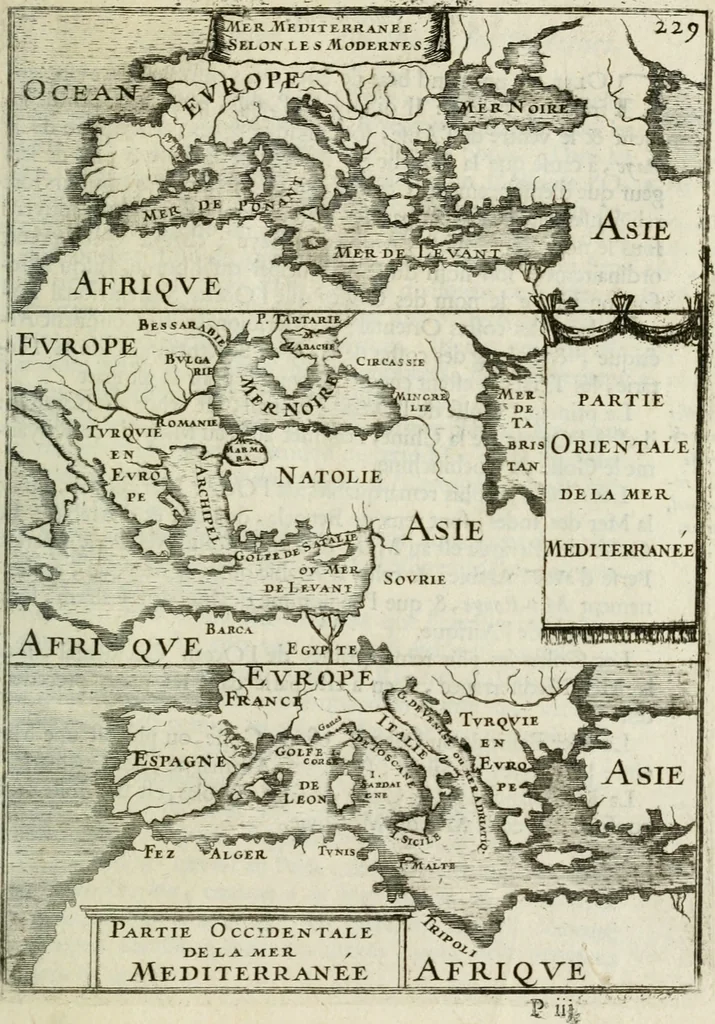 An illustration from Description de l'univers, 1683, leaf 256