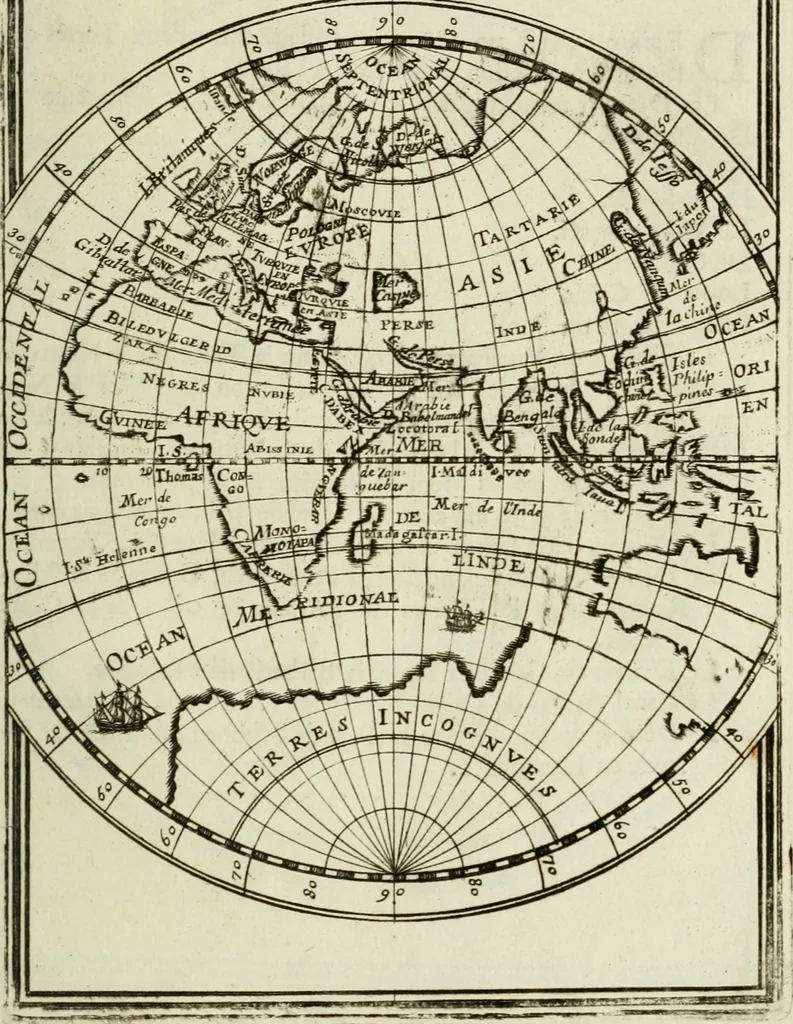 An illustration from Description de l'univers, 1683, leaf 260