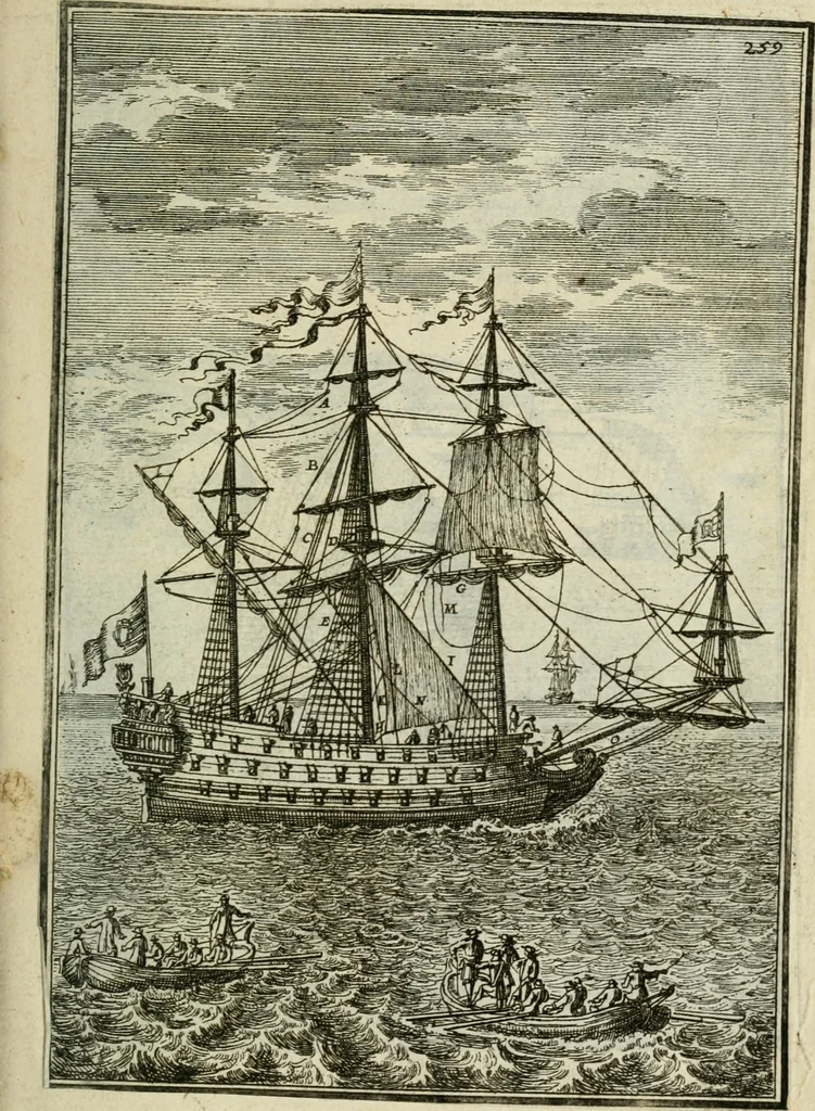 An illustration from Description de l'univers, 1683, leaf 288