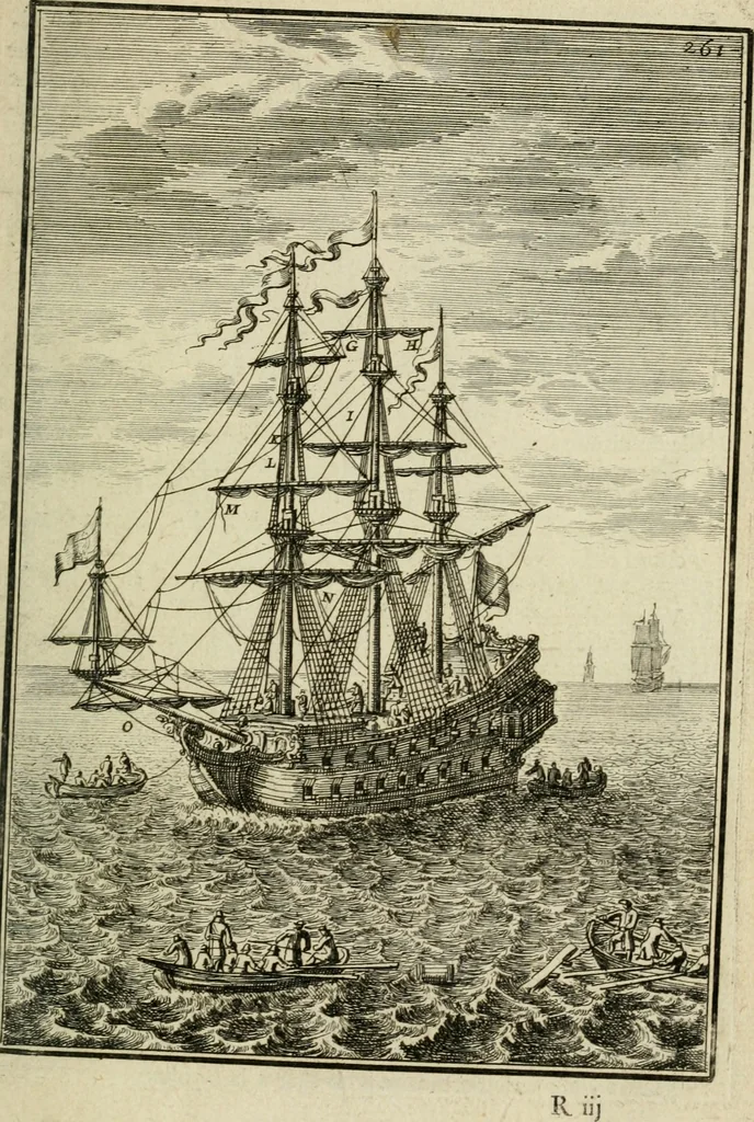 An illustration from Description de l'univers, 1683, leaf 290