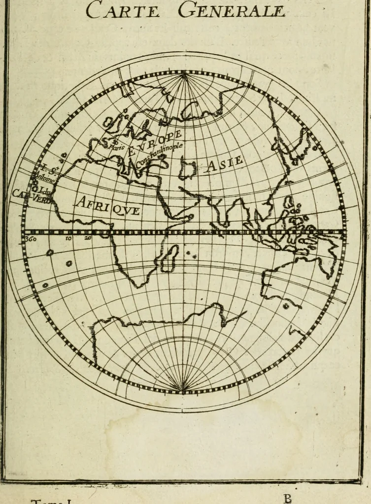 An illustration from Description de l'univers, 1683, leaf 44