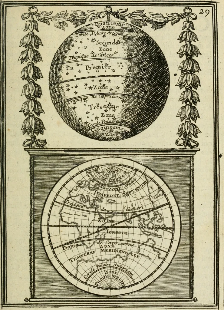 An illustration from Description de l'univers, 1683, leaf 56