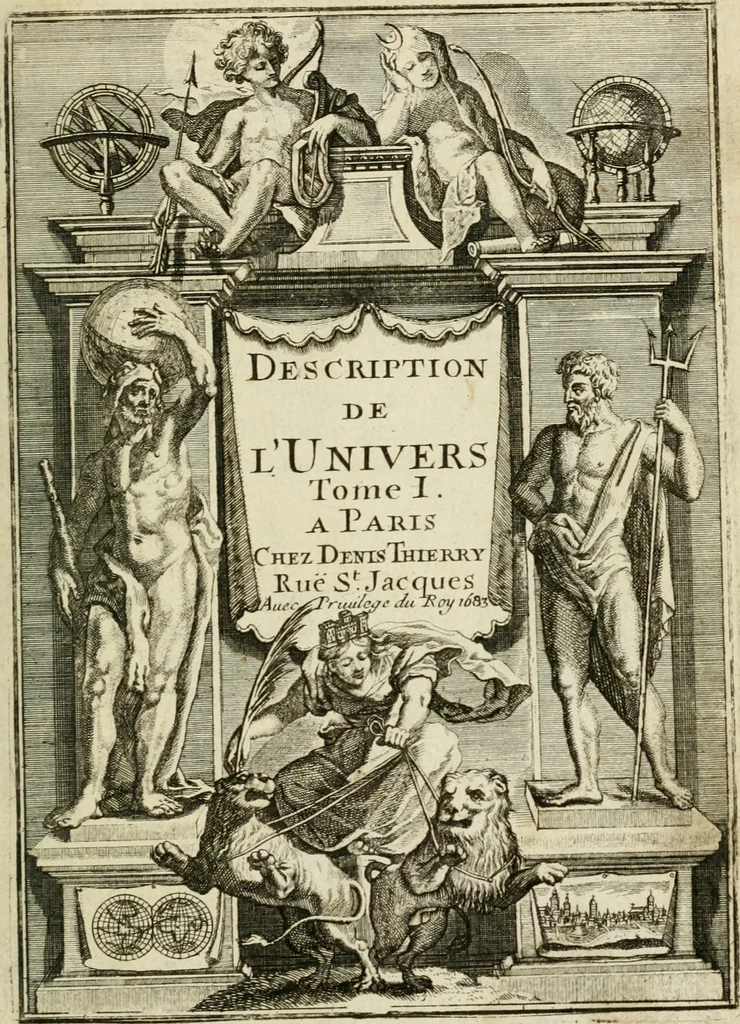 An illustration from Description de l'univers, 1683, leaf 6