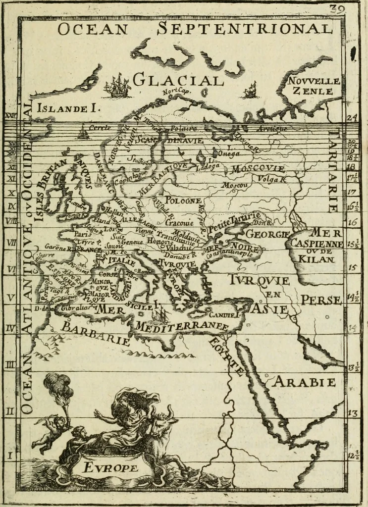 An illustration from Description de l'univers, 1683, leaf 66