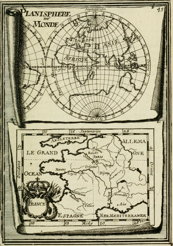 An illustration from Description de l'univers, 1683, leaf 72