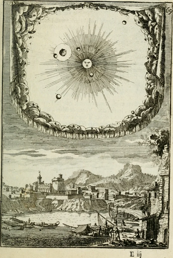 An illustration from Description de l'univers, 1683, leaf 96