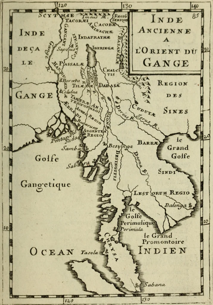 An illustration from Description de l'univers, 1683, leaf 100