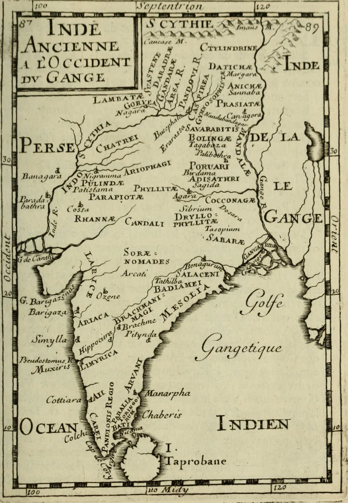 An illustration from Description de l'univers, 1683, leaf 104