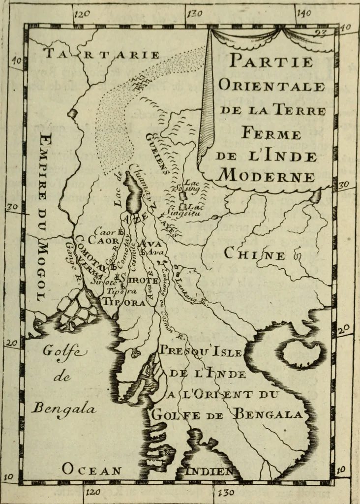 An illustration from Description de l'univers, 1683, leaf 108