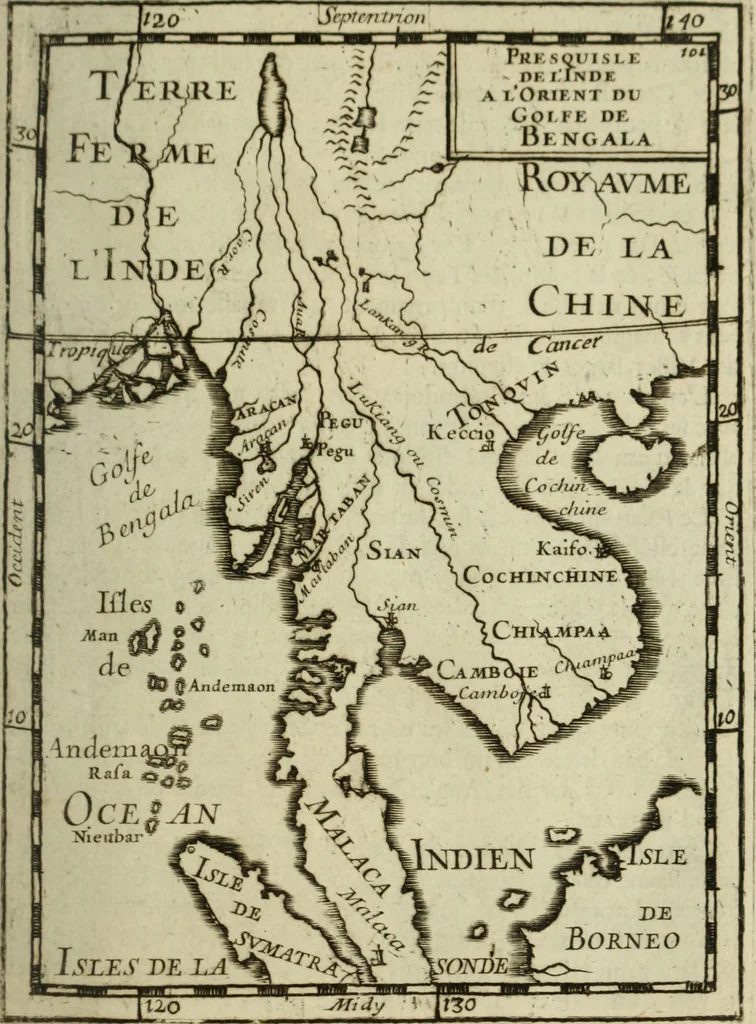 An illustration from Description de l'univers, 1683, leaf 118