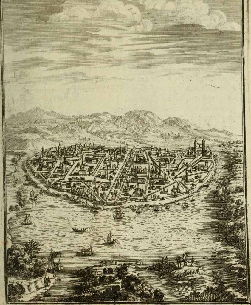 An illustration from Description de l'univers, 1683, leaf 120