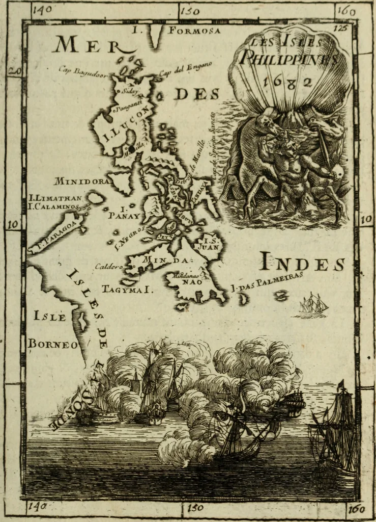 An illustration from Description de l'univers, 1683, leaf 144