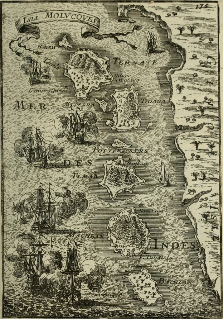 An illustration from Description de l'univers, 1683, leaf 154