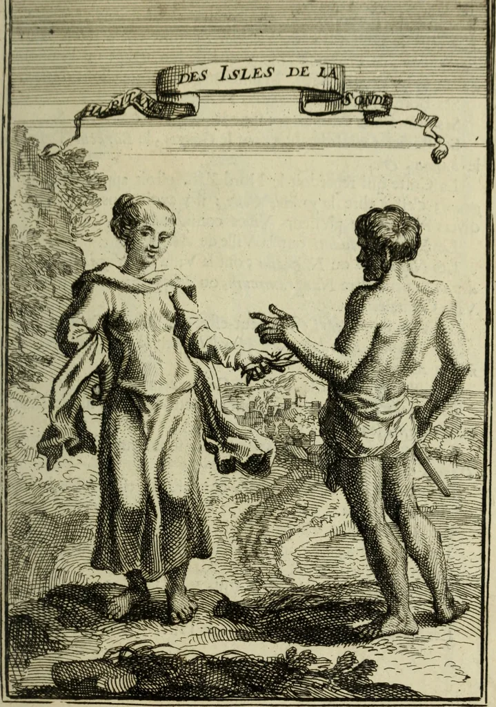 An illustration from Description de l'univers, 1683, leaf 164